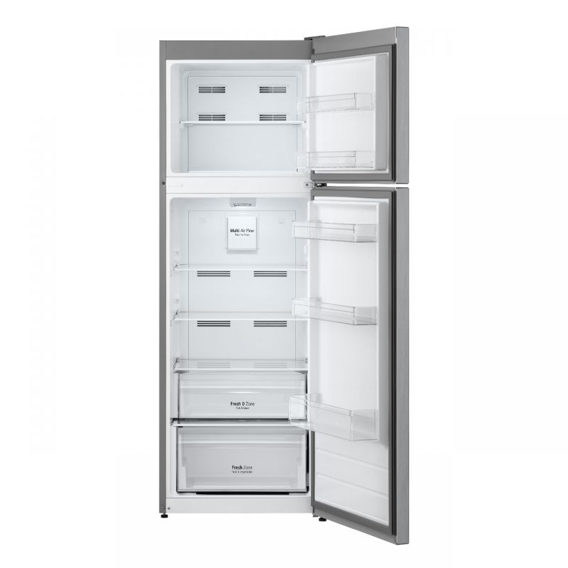 LG No Frost Refrigerator, 310 Liters, Silver - GTF312SSBN LG No Frost Refrigerator, 310 Liters, Silver - GTF312SSBN